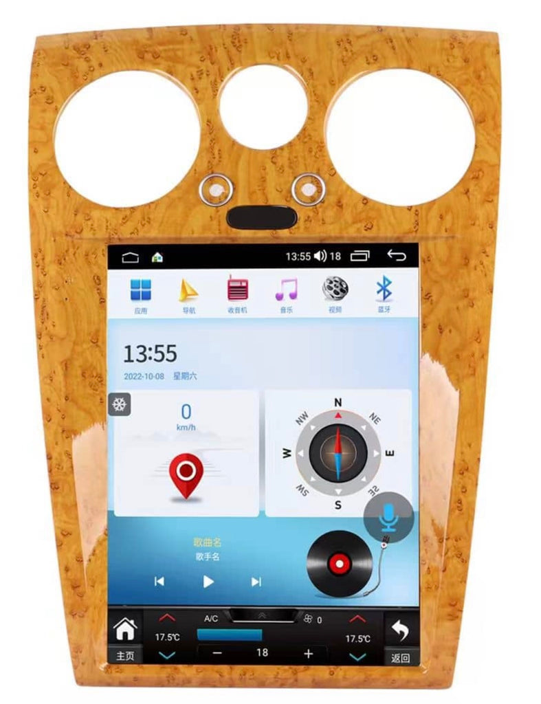 Bentley Continental GT / Flying Spur Navigation Screen Upgrade with 12.1" (2004 - 2011)