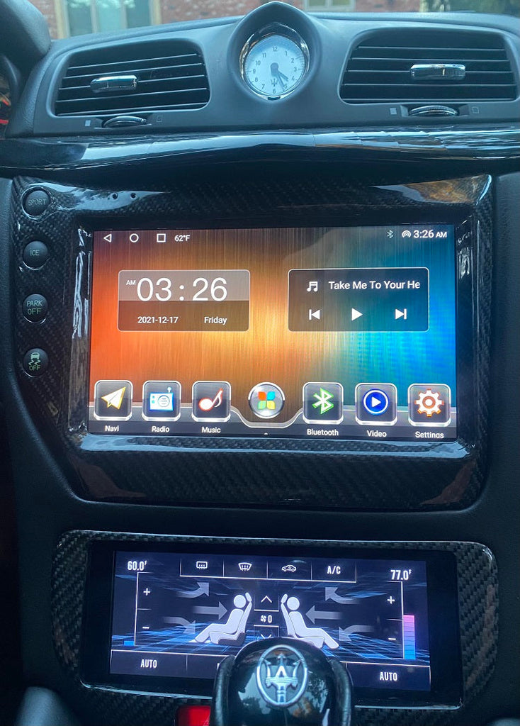Maserati GT GEN 2.1 navigation screen