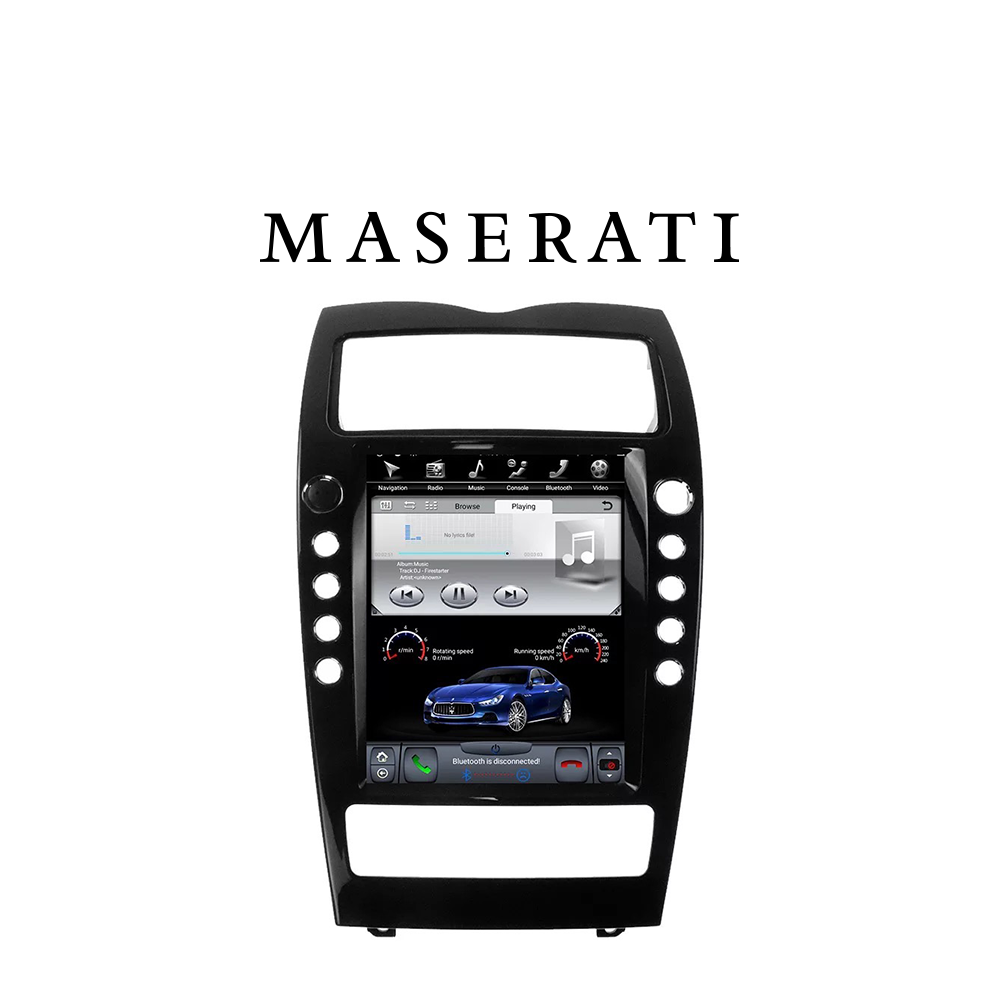 Maserati Quattroporte Navigation Screen Upgrade (2008-2013) Vertical Screen