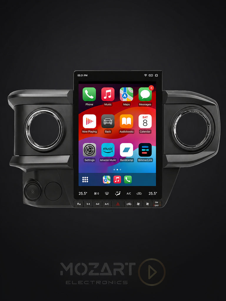  Toyota Tacoma 13.8-inch Tesla-style touchscreen fitted in the dashboard with wireless Apple CarPlay