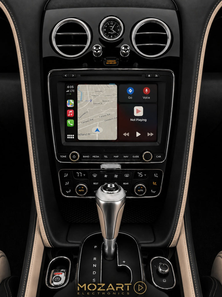 Plug-in wiring harness that connects the Bentley CarPlay interface behind the factory head unit