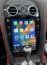 Load image into Gallery viewer, Bentley Flying Spur dashboard after the screen upgrade, running Apple CarPlay with factory vents kept