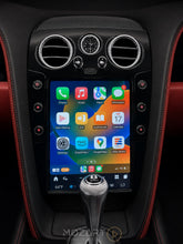 Load image into Gallery viewer, Bentley screen upgrade in piano black, installed in the dashboard running the Apple CarPlay home screen