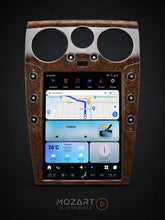 Load image into Gallery viewer, Walnut trim version of the Bentley screen upgrade, fitted in the Continental GT centre console