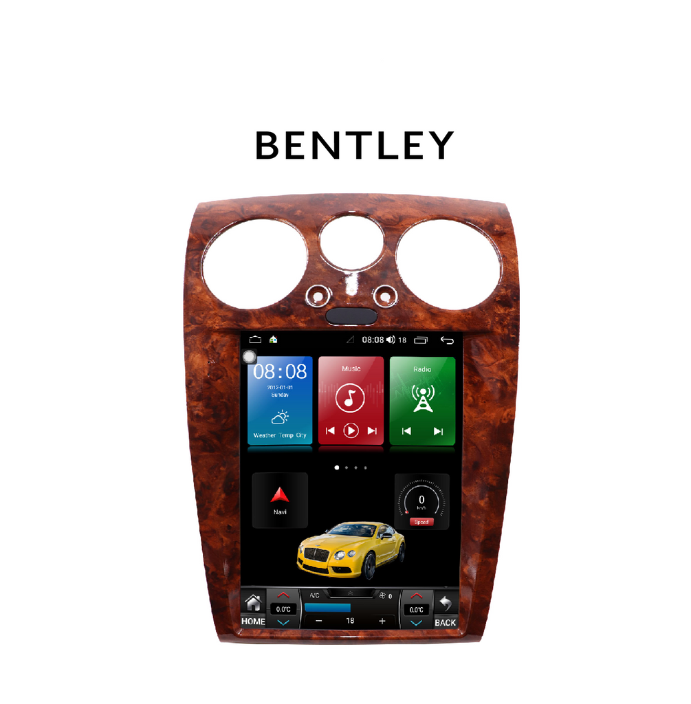 Bentley Continental Gt / Flying Spur Navigation Screen Upgrade With 12.1 (2004 - 2011) Vertical