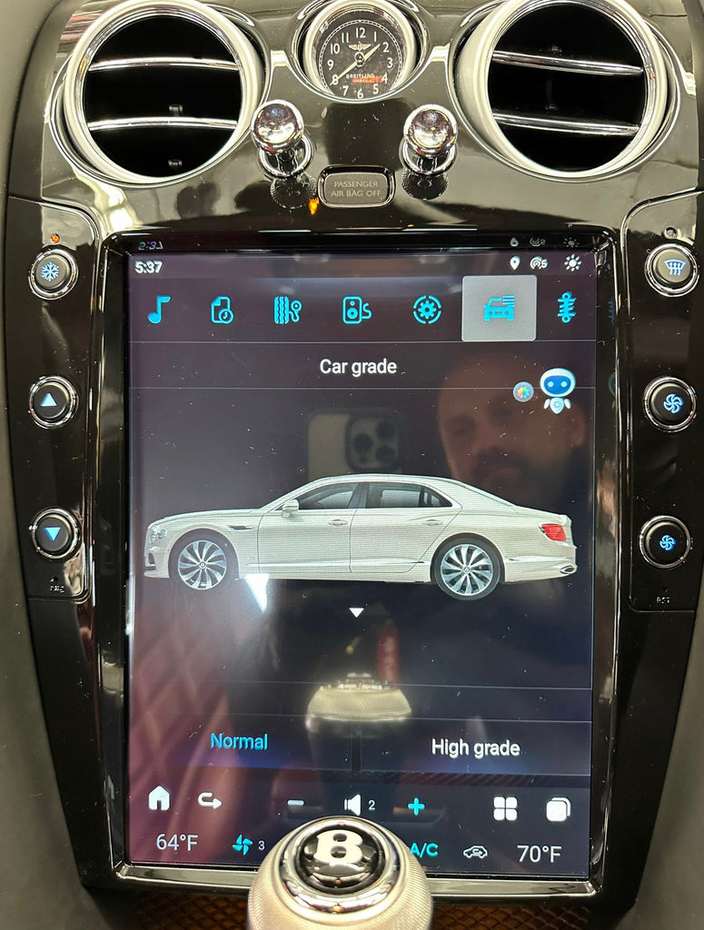 Bentley Continental Gt / Flying Spur Navigation Screen Upgrade With 12.1 (2004 - 2018)
